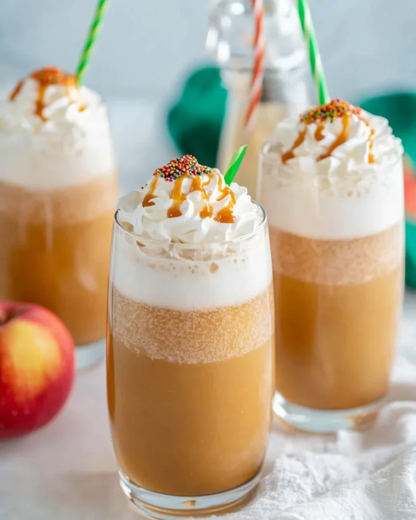 Sparkling Caramel Apple Drink