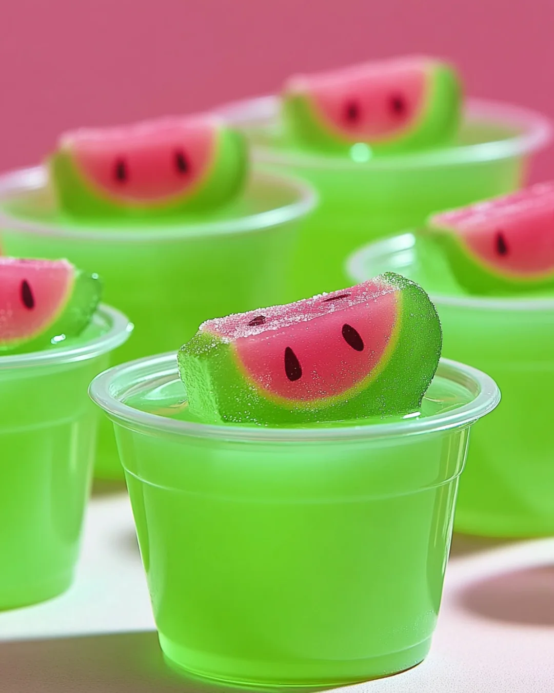 Malibu Watermelon Rum Jello Shots