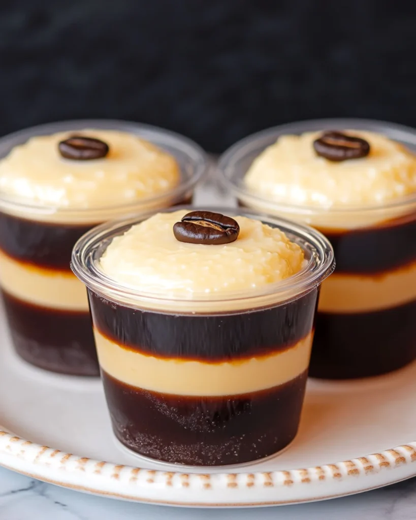 Espresso & Cream Vodka Martini Jello Shots