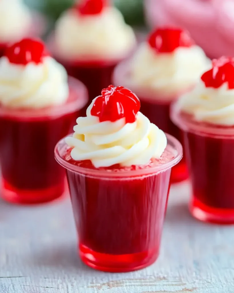 Baileys Red Velvet Cupcake Jello Shots