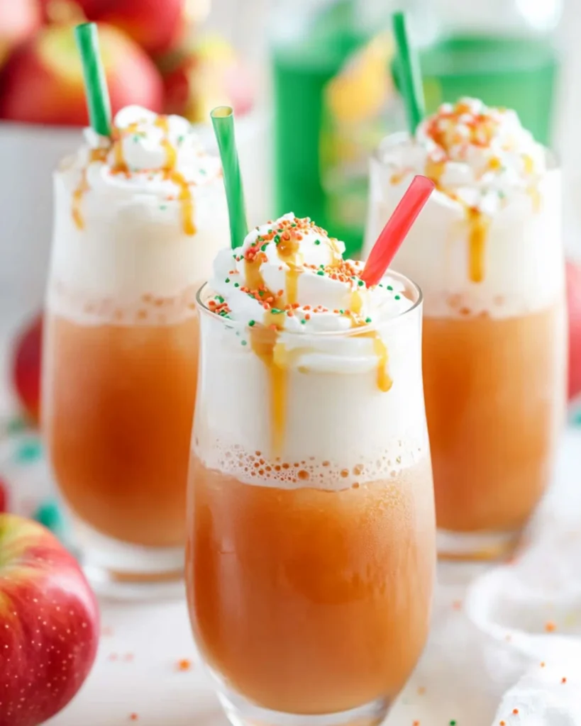 Sparkling Caramel Apple Drink