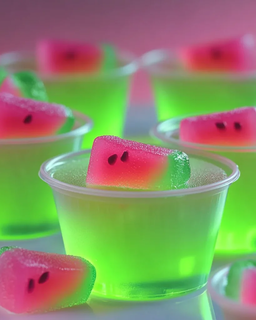 Malibu Watermelon Rum Jello Shots