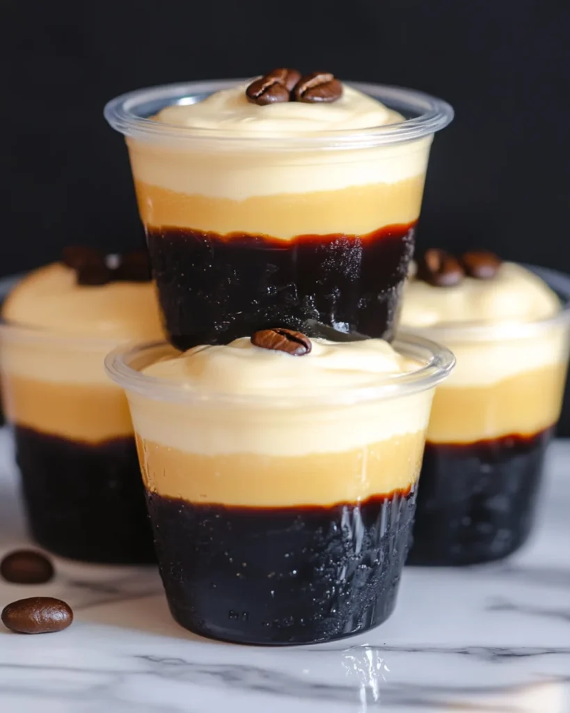 Espresso & Cream Vodka Martini Jello Shots