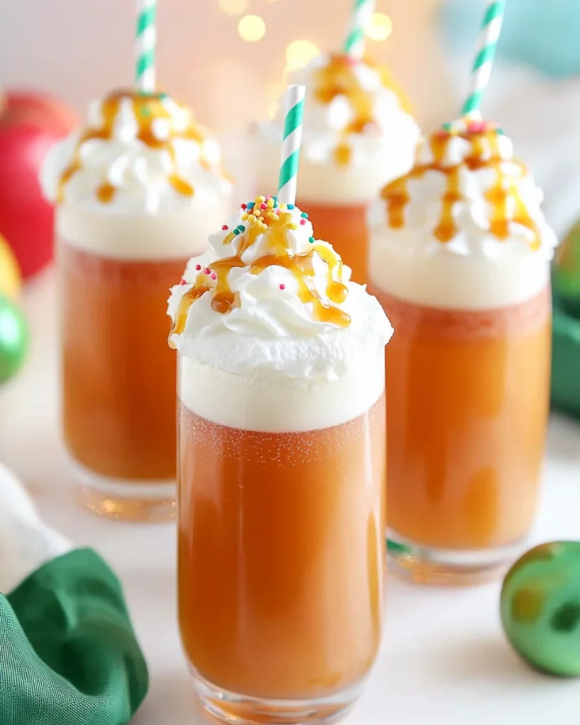 Sparkling Caramel Apple Drink