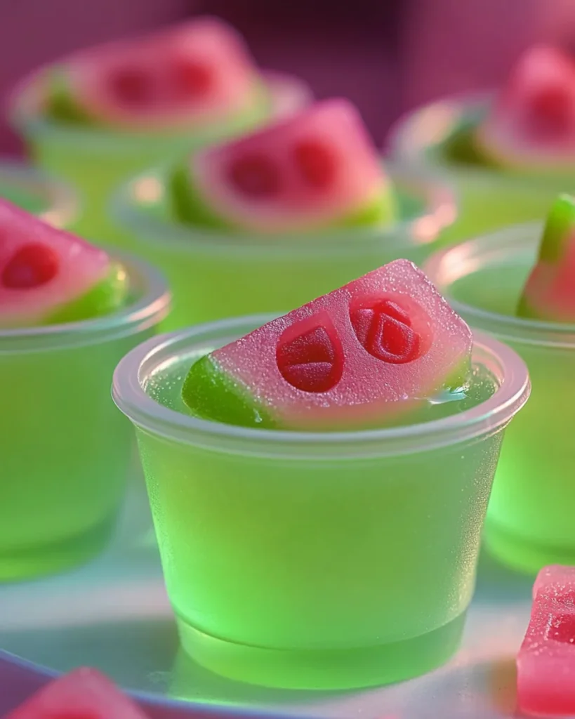 Malibu Watermelon Rum Jello Shots