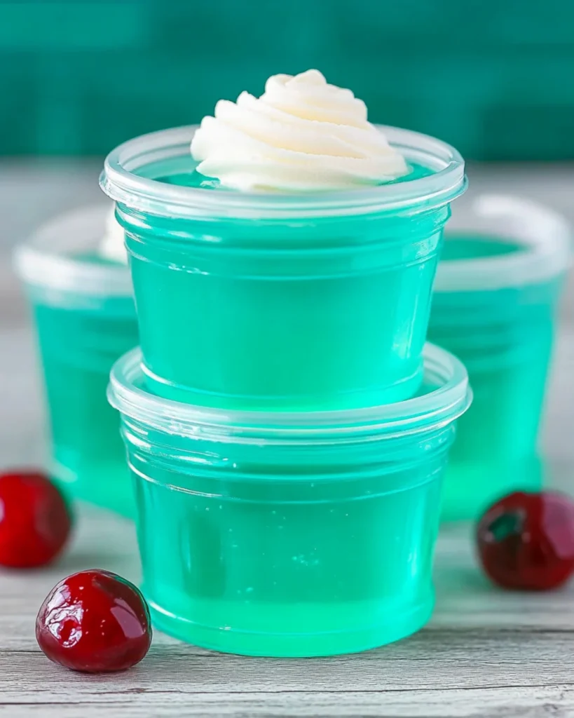 Mountain Dew Baja Blast Jello Shots