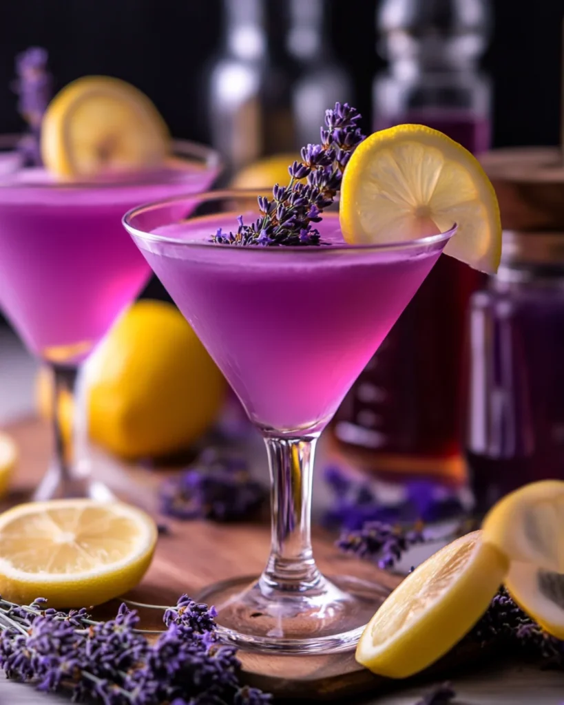 Lemon Lavender Vodka Cocktail