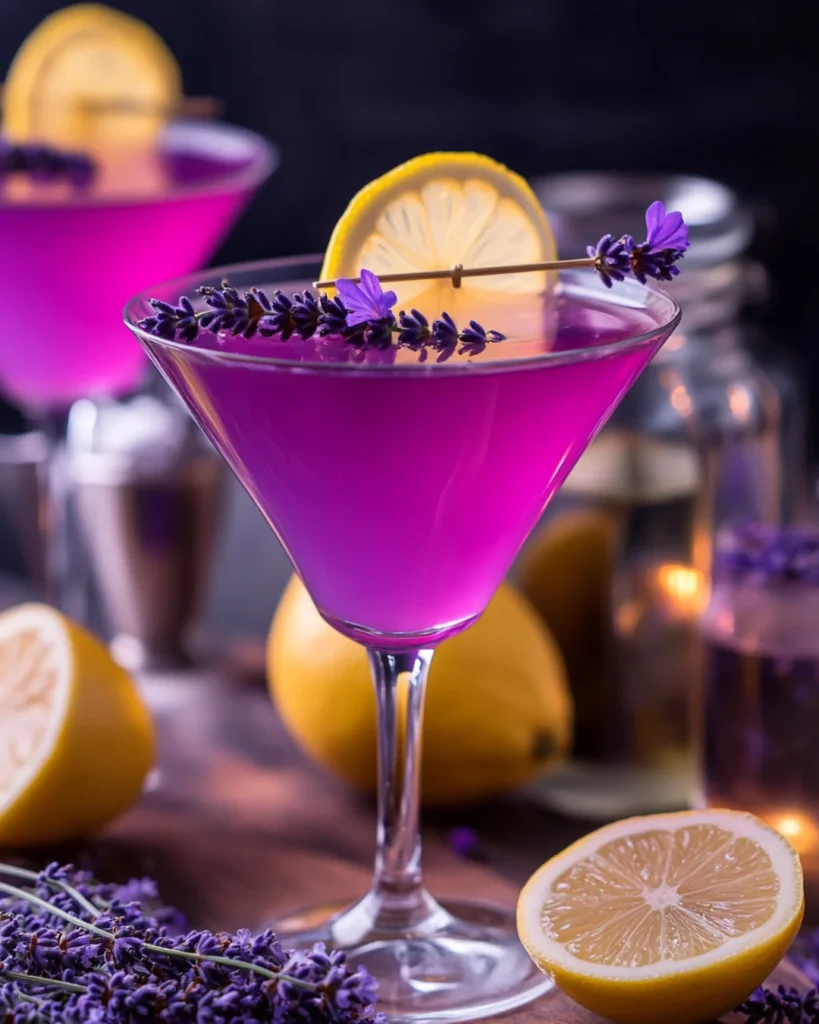 Lemon Lavender Vodka Cocktail