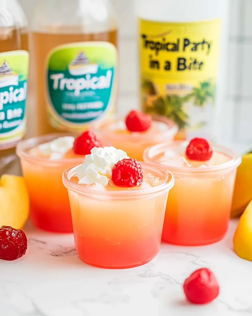 Bahama Mama Jello Shots