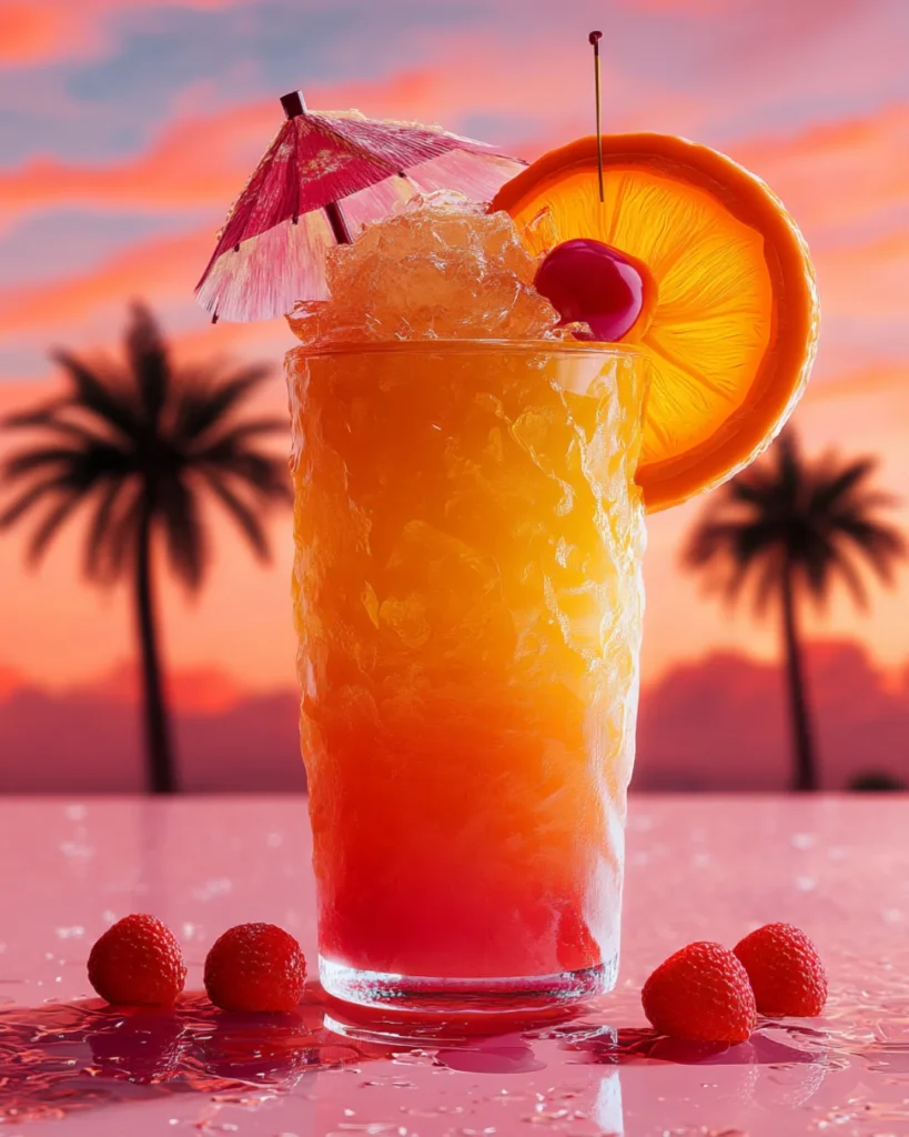 Malibu Sunset Cocktail