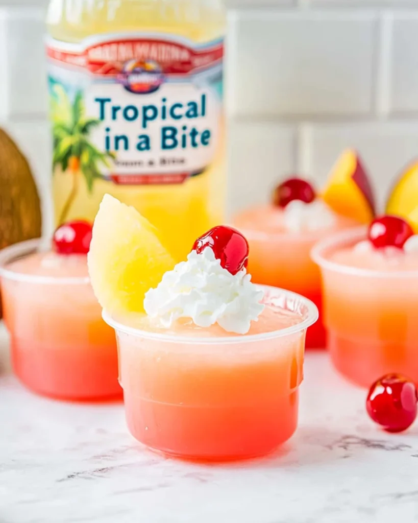 Bahama Mama Jello Shots