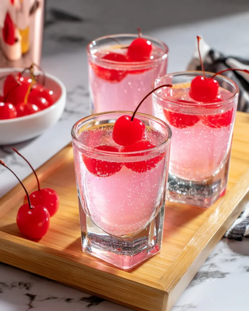 Dirty Shirley Vodka Jello Shots