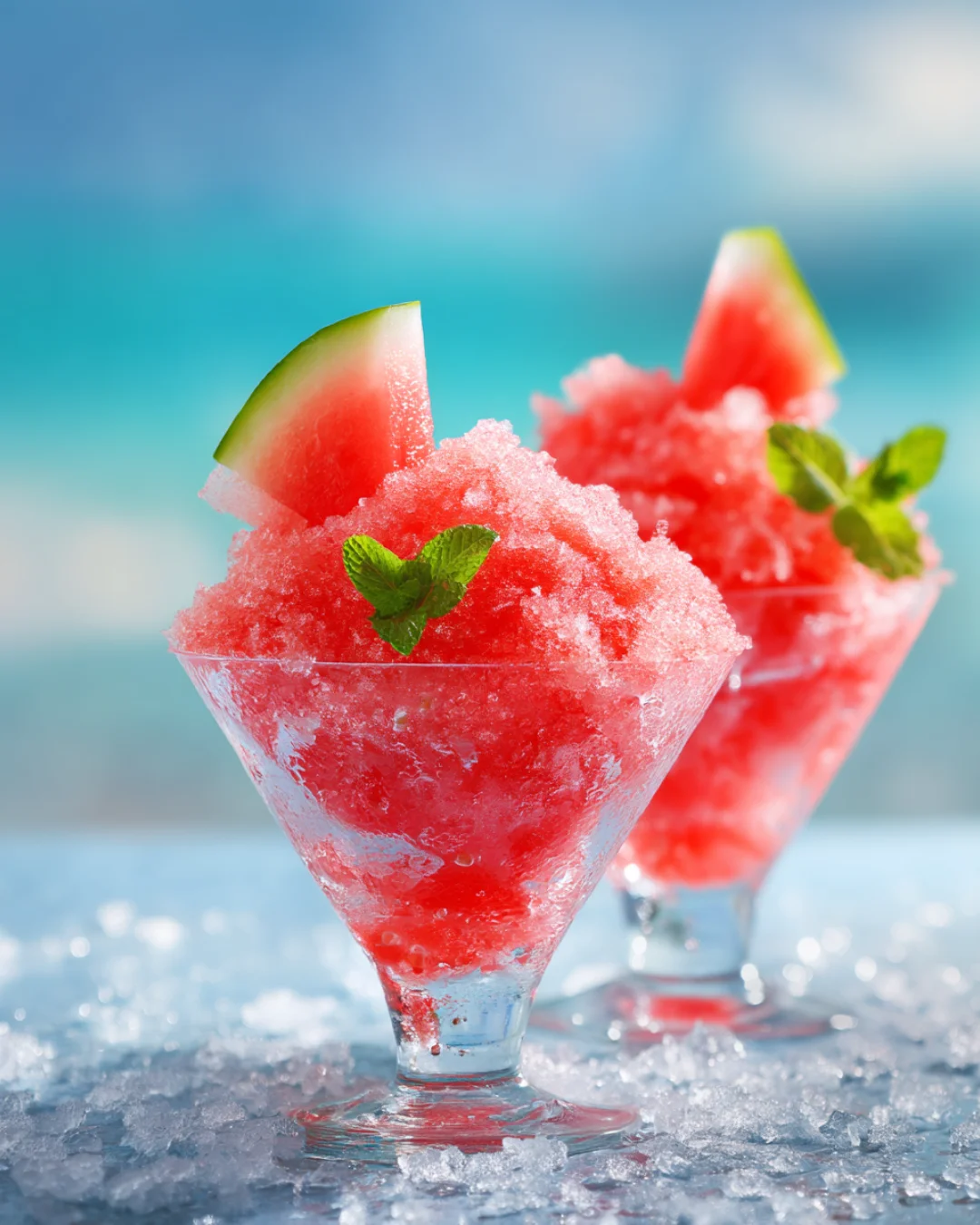 Boozy Watermelon Shaved Ice