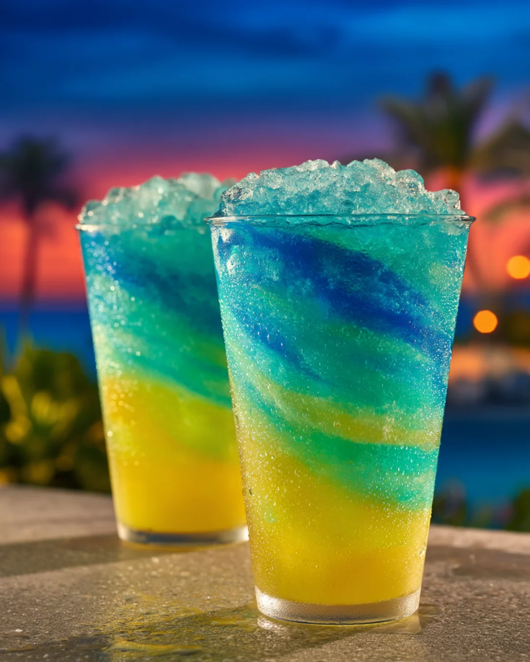 Caribbean Blue Pineapple cocktail