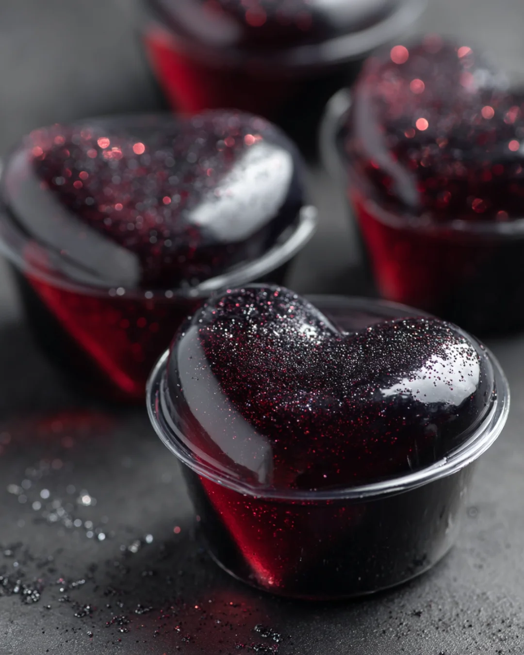 Black Heart Jello Shots