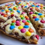 Easy White Chocolate Brownie Pizza