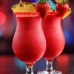 Girl in Red Colada cocktail
