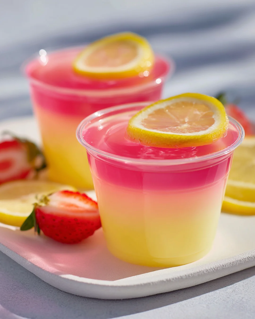 Pink Lemon Paradise Jello Shots