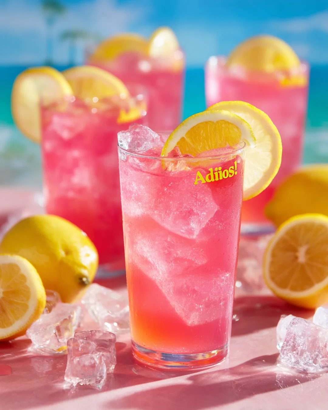 Adios Pink Lemonade boozy drink