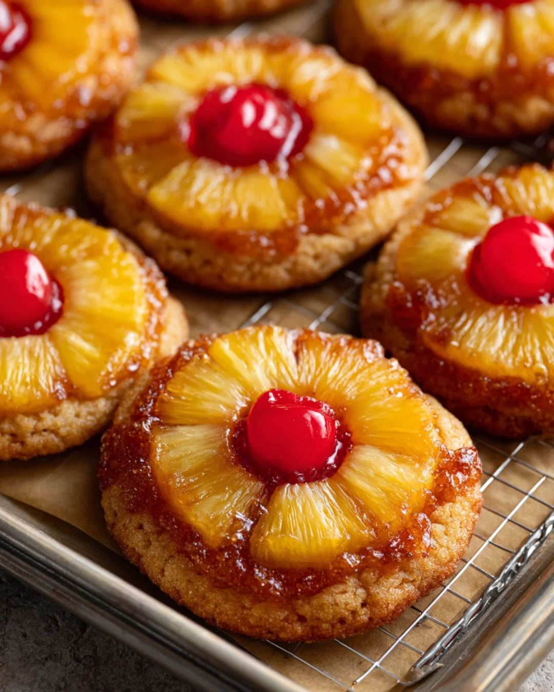 Pineapple Upside Sugar Cookies