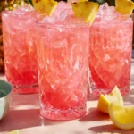 Boozy Pink Pineapple Lemonade