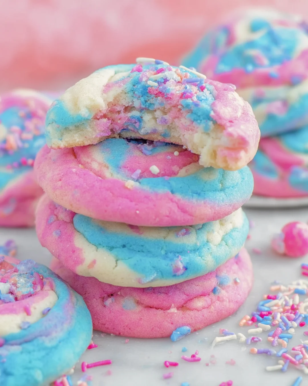 Cotton Candy Cookies