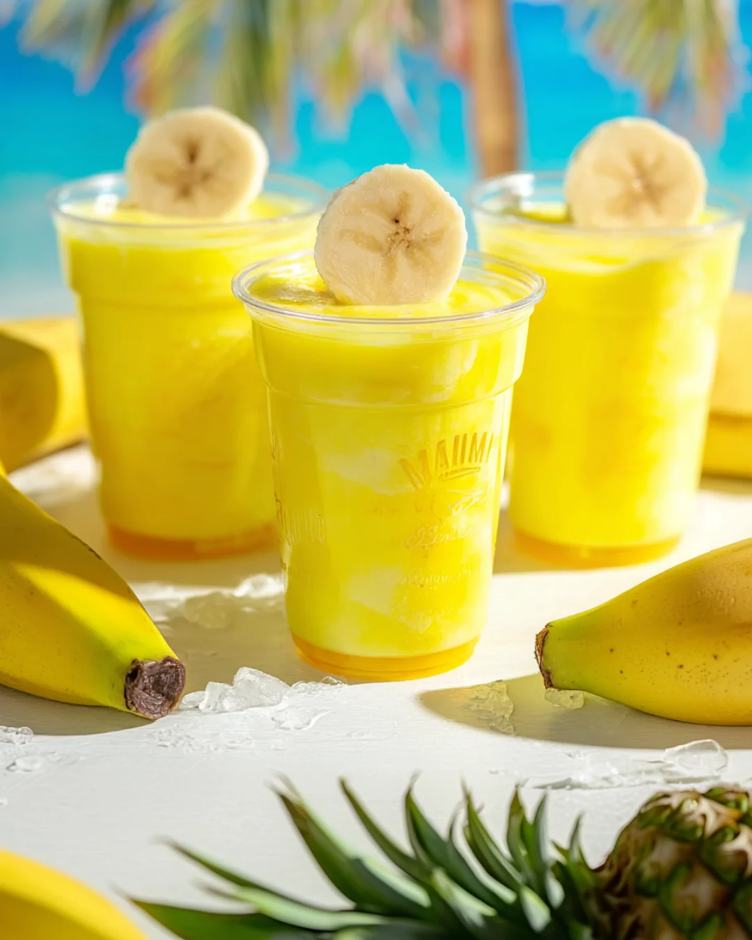 Banana Rum Cream Pudding Shots