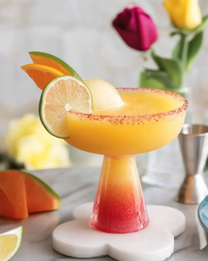 Frozen Sunrise Margarita recipe