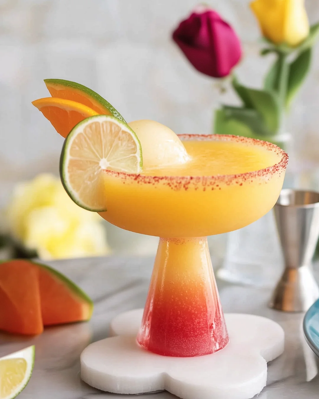 Frozen Sunrise Margarita recipe