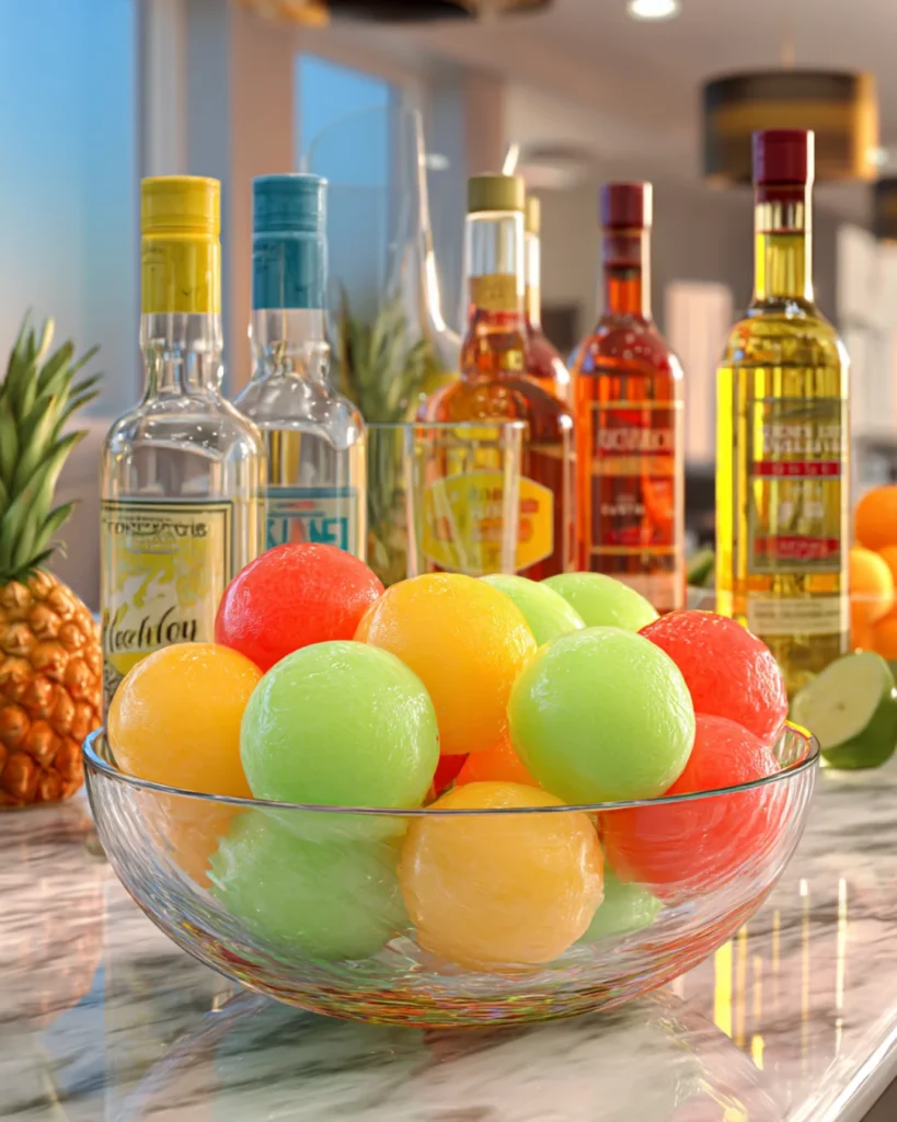 Drunken Melon Balls Recipe