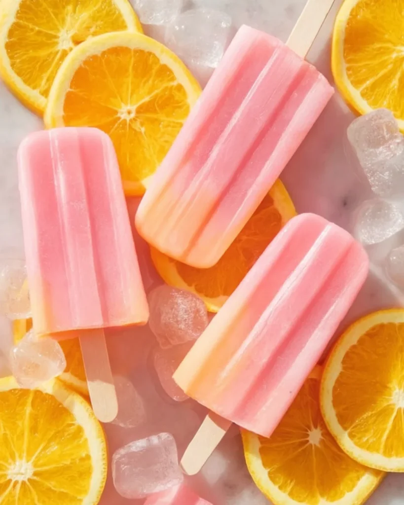 Strawberry Lemonade Vodka Popsicles