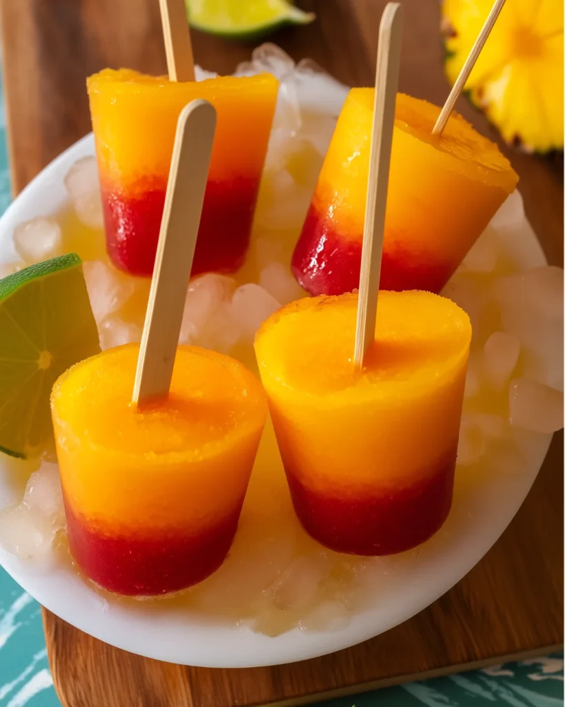 Tequila Sunrise Pops