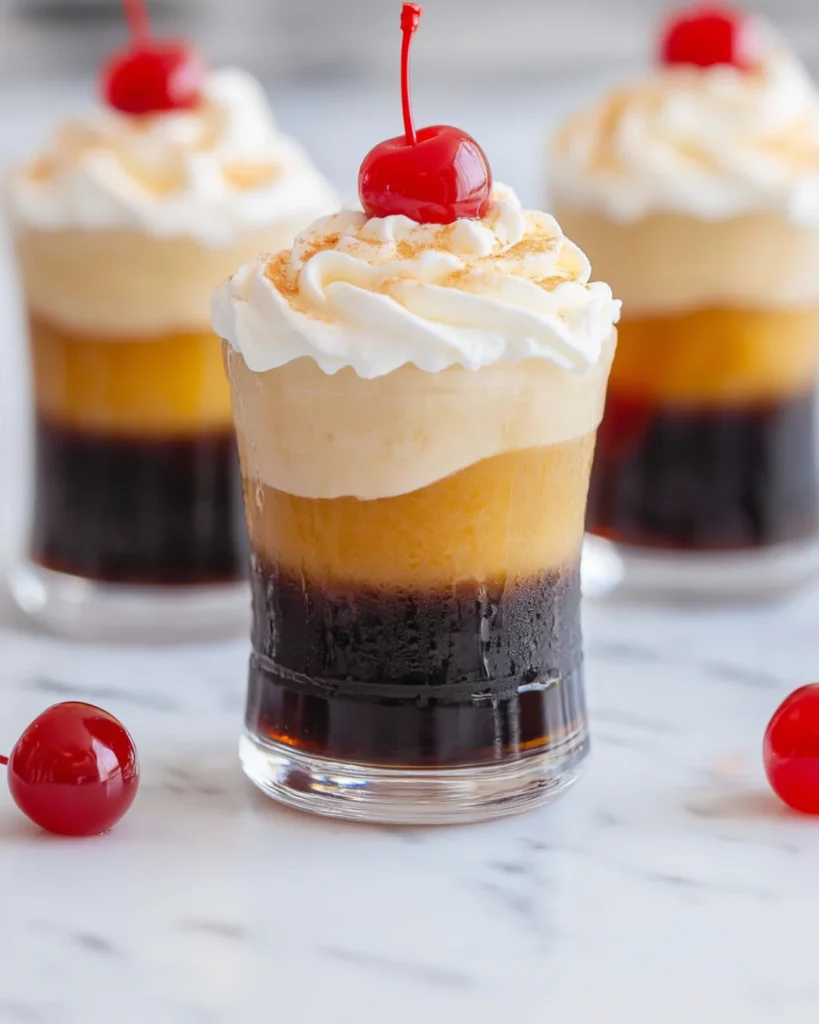 Root Beer Float Shots
