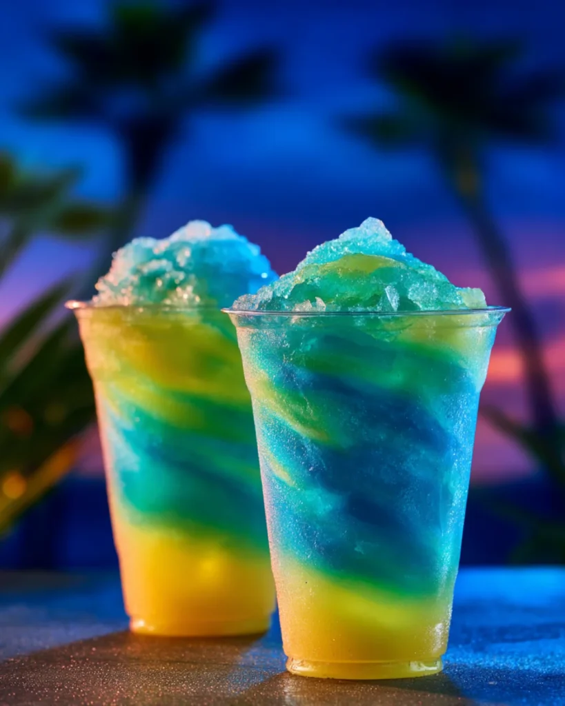 Caribbean Blue Pineapple cocktail