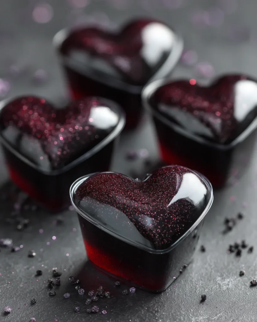 Black Heart Jello Shots