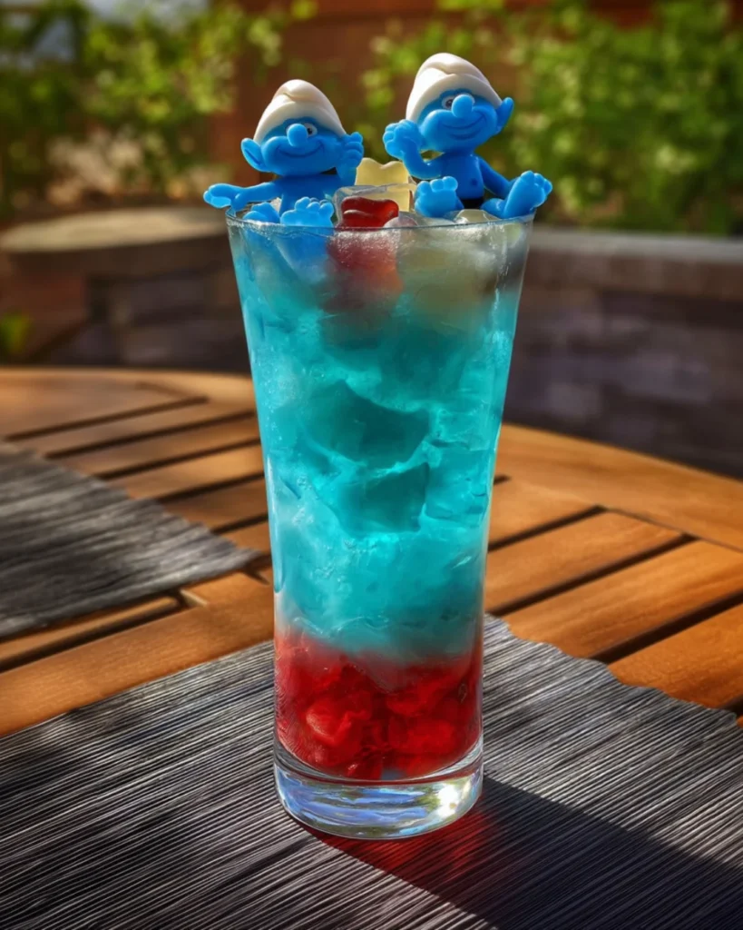 Drunken Papa Smurf Cocktail