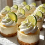 Mini key lime cheesecakes