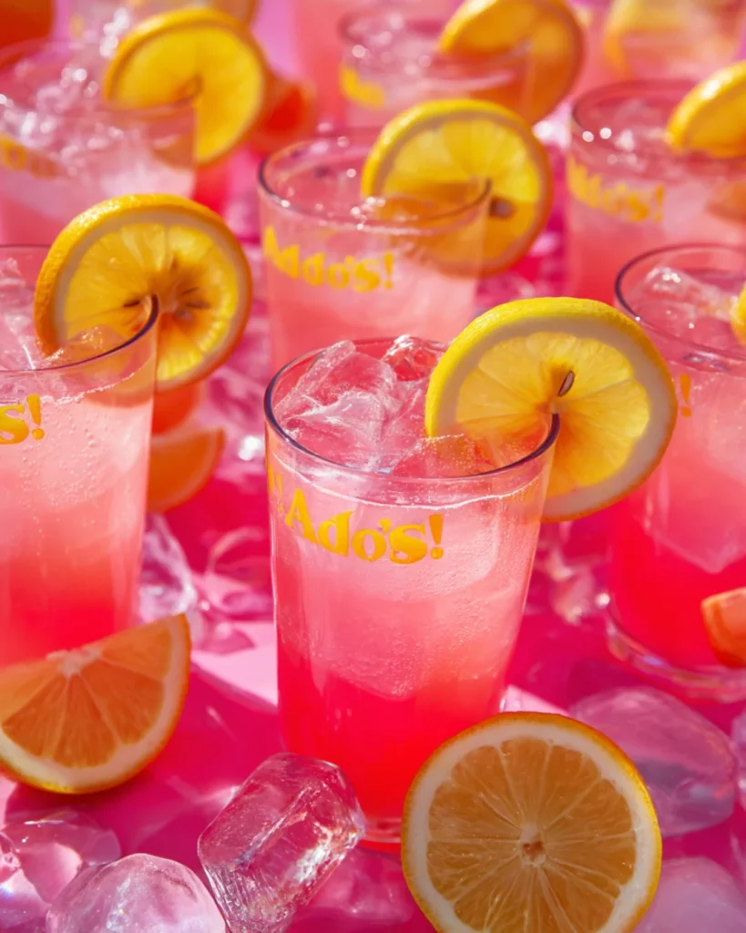 Adios Pink Lemonade boozy drink