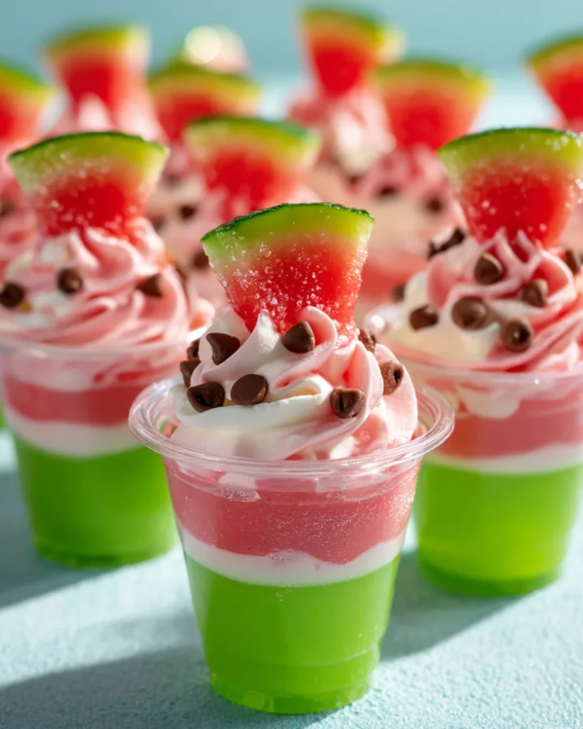 Watermelon Pudding Shots