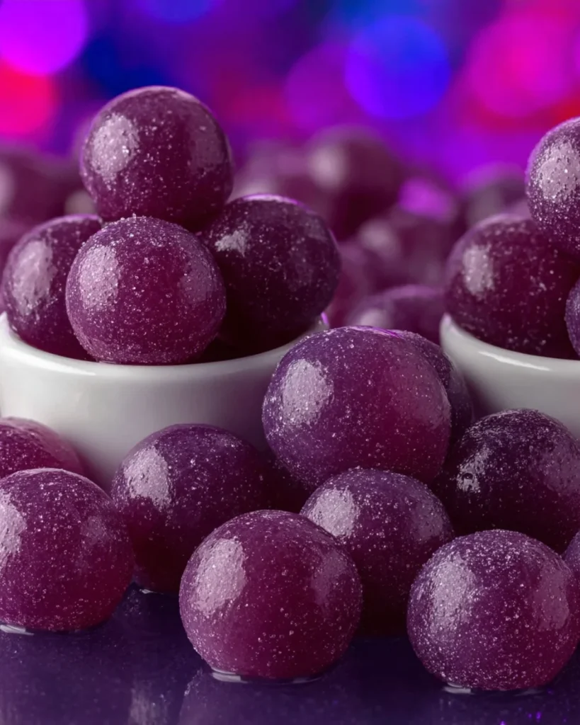 boozy sour grape balls