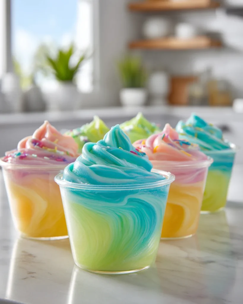 Sun-Kissed Frost Lush frozen cocktail dessert