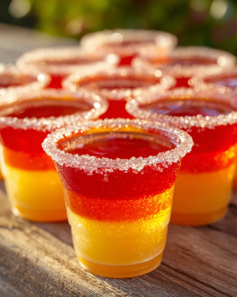 Mango Peach O’s Jello Shots