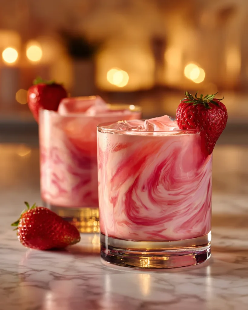 Pink Russian cocktail