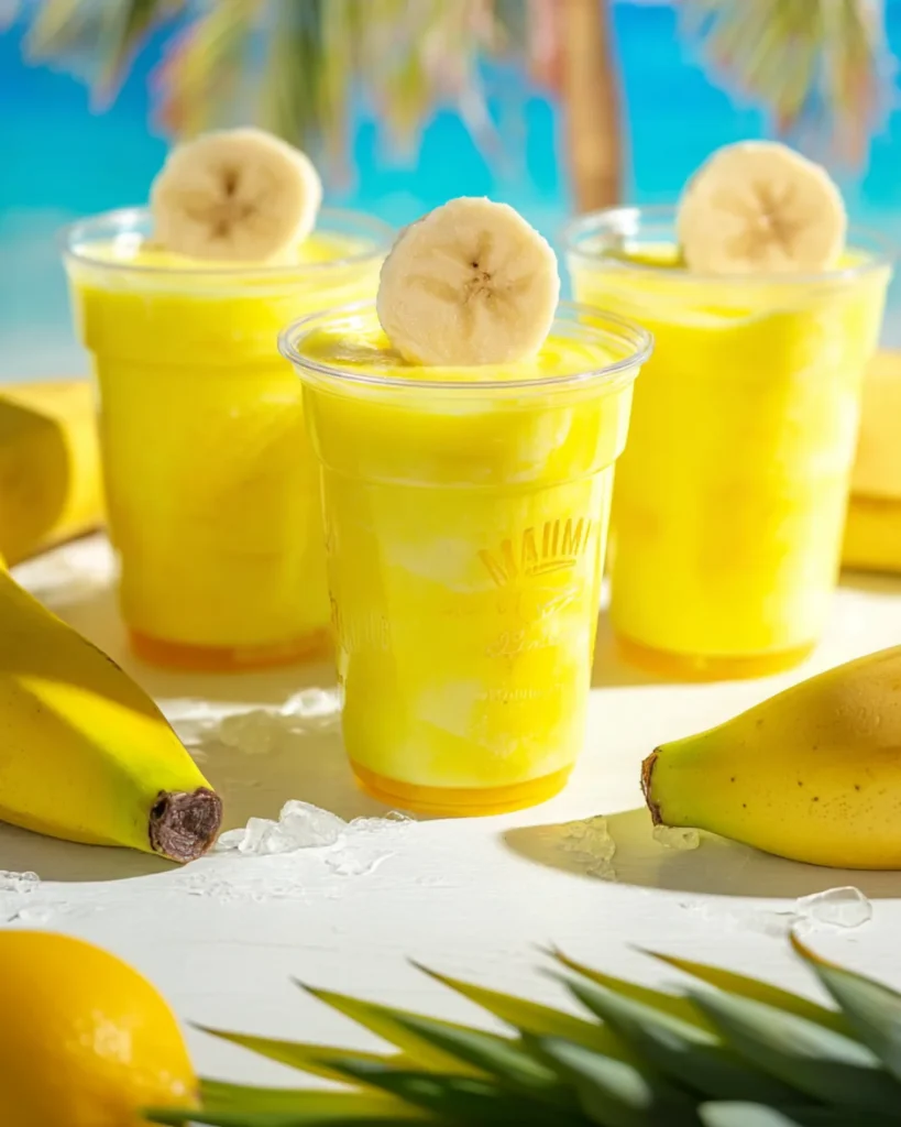 Banana Rum Cream Pudding Shots