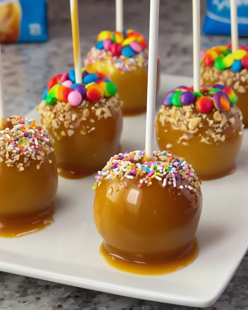 Mini Drunken Caramel Apples