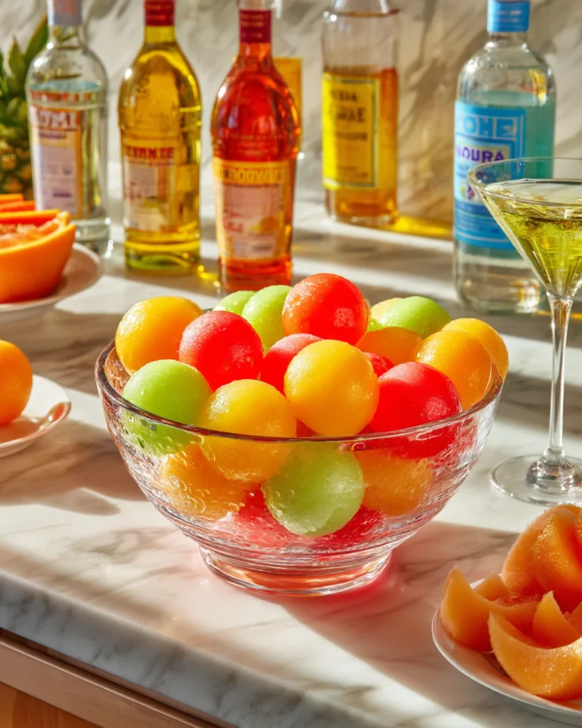 Drunken Melon Balls Recipe