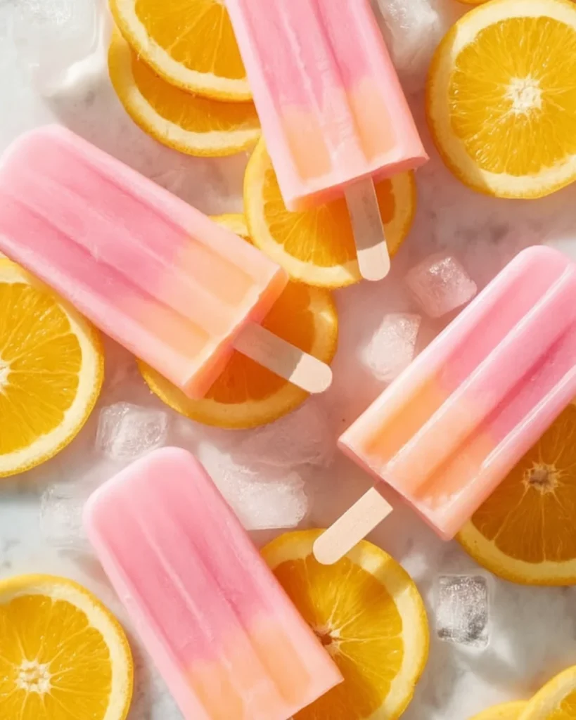 Strawberry Lemonade Vodka Popsicles