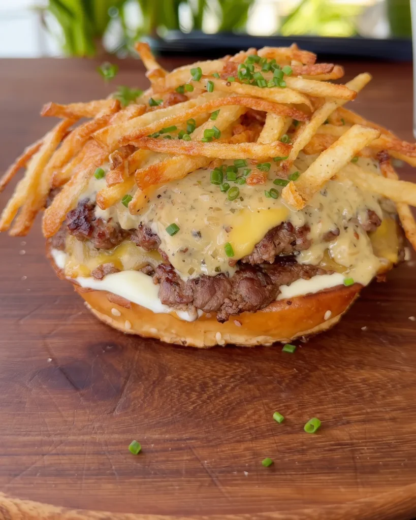 Peppercorn-Crusted Steak Burger