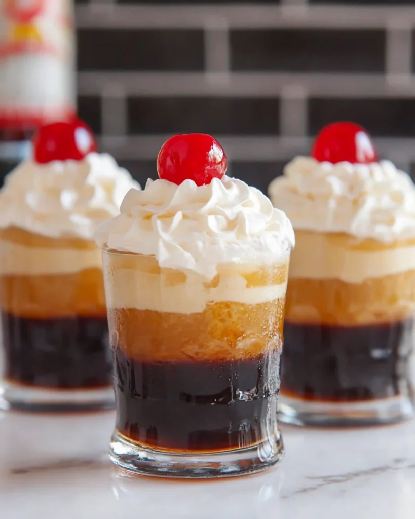 Root Beer Float Shots