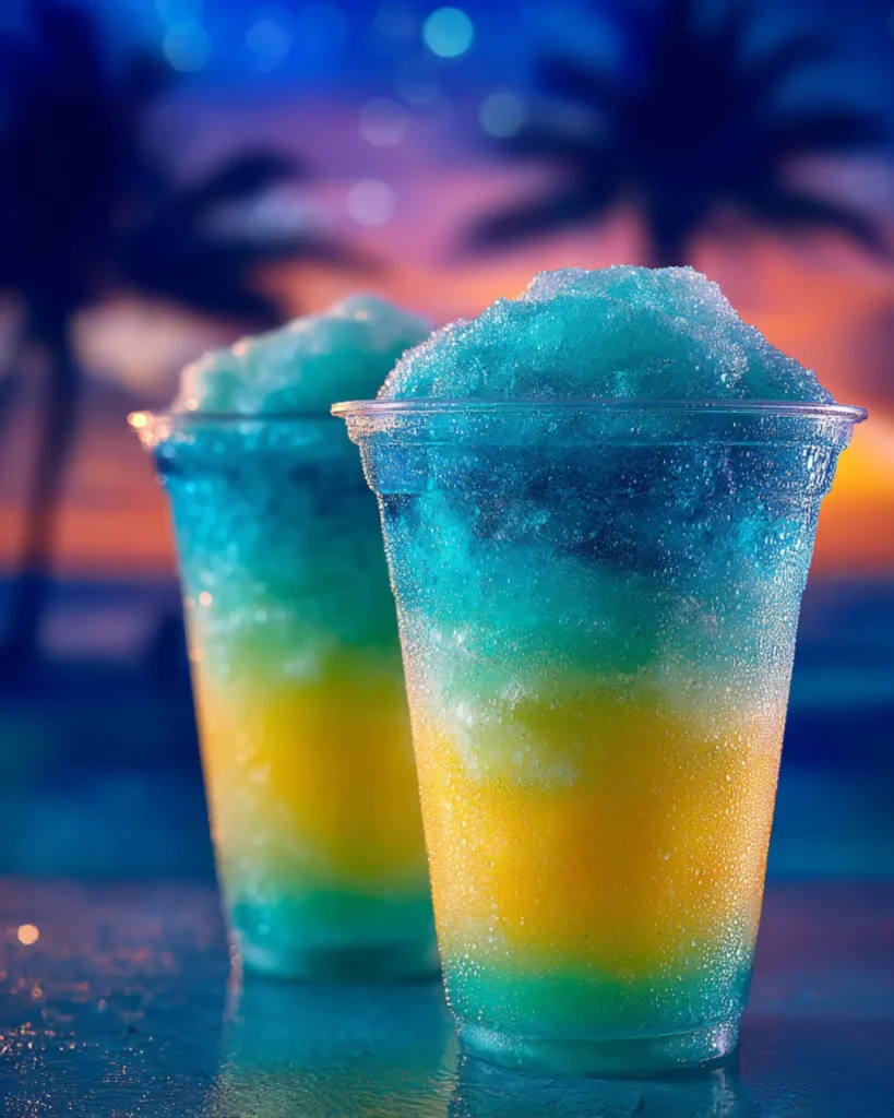 Caribbean Blue Pineapple cocktail